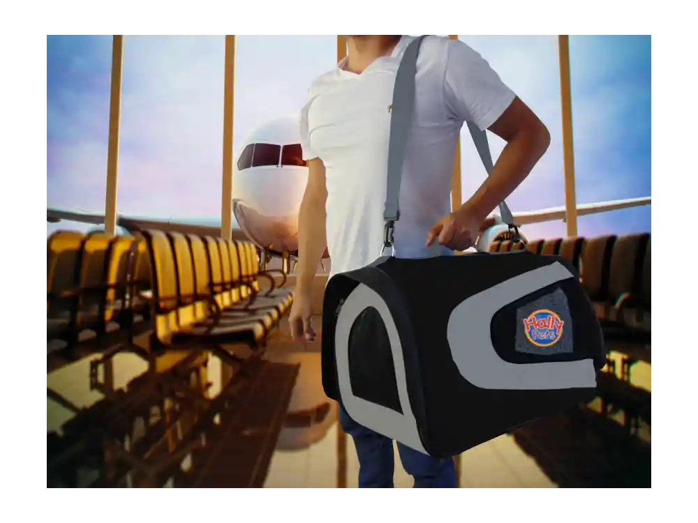  Morral Cargador Cabina Grande Para Mascotas [Gris]