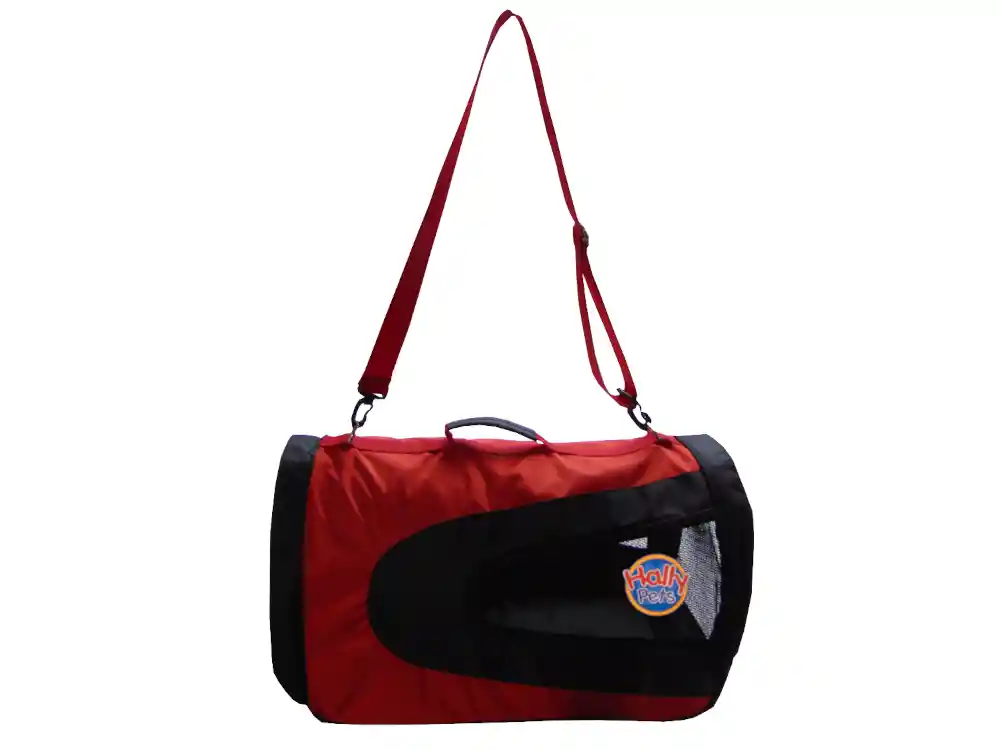 Morral Cargador Cabina Grande Para Mascotas [Rojo]