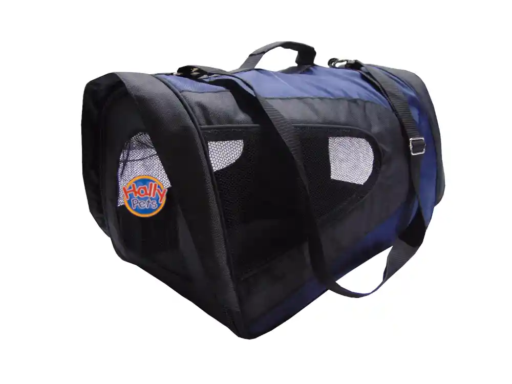  Morral Cargador Cabina Grande Para Mascotas [Azul Oscuro]