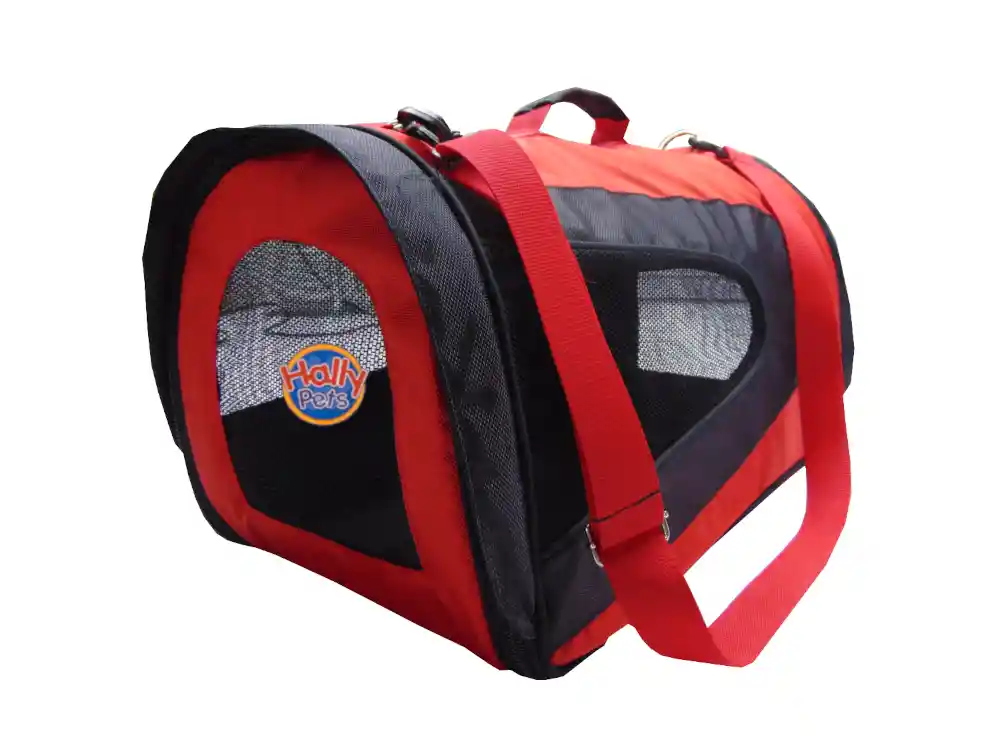  Morral Cargador Cabina Grande Para Mascotas [Rojo]