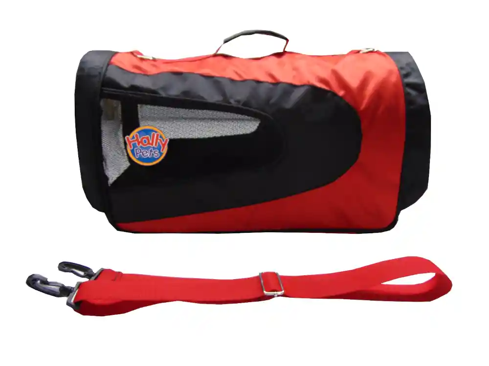  Morral Cargador Cabina Grande Para Mascotas [Rojo]