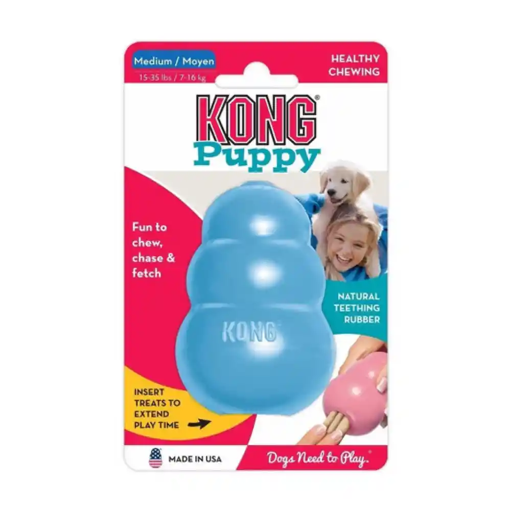Juguete Porta Snacks Puppy Mediano Kong