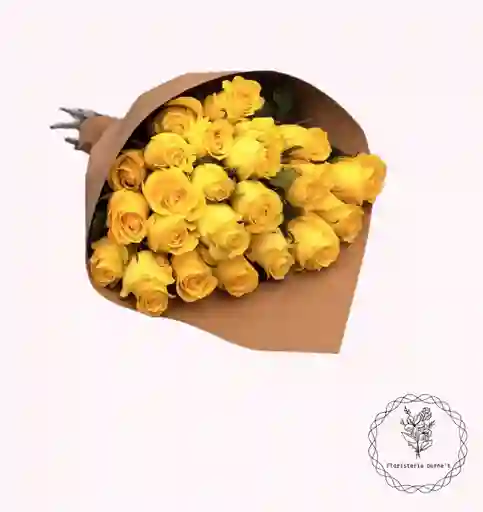 rosas en bouquet x24