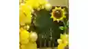 Nuevo Globo Metalizado De Girasol De Flor 90 Cm