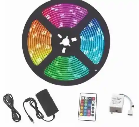 Luz Led Multicolor Rgb 5050, Trae Carcador, Control Remoto