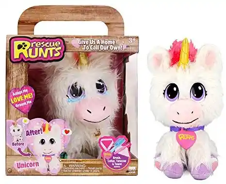 Rescue Runts Unicornio De Peluche