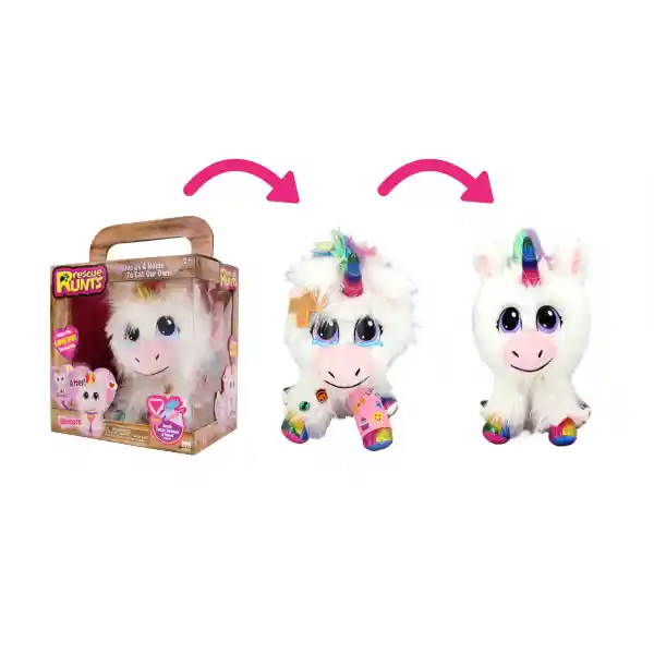 Rescue Runts Unicornio De Peluche