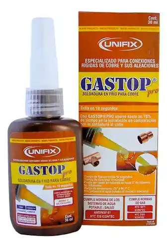 GASTOP SOLDADURA EN FRIO PARA COBRE 10 G.