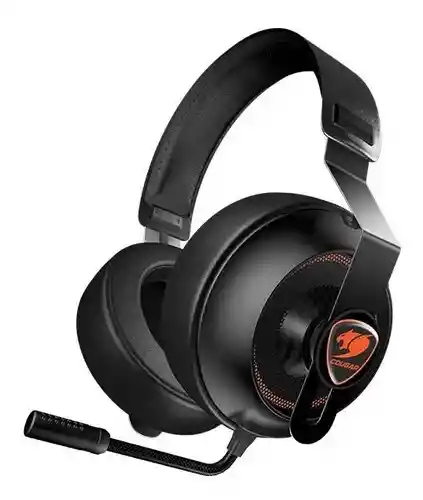 Auriculares Diadema Gamer Cougar Phontum Essential Black 