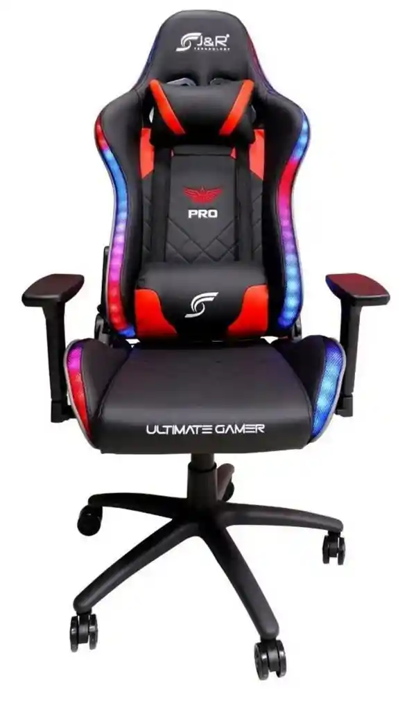 Rgb Silla Ergonomica Gamer Reclinable Giratoria Negra Jyr