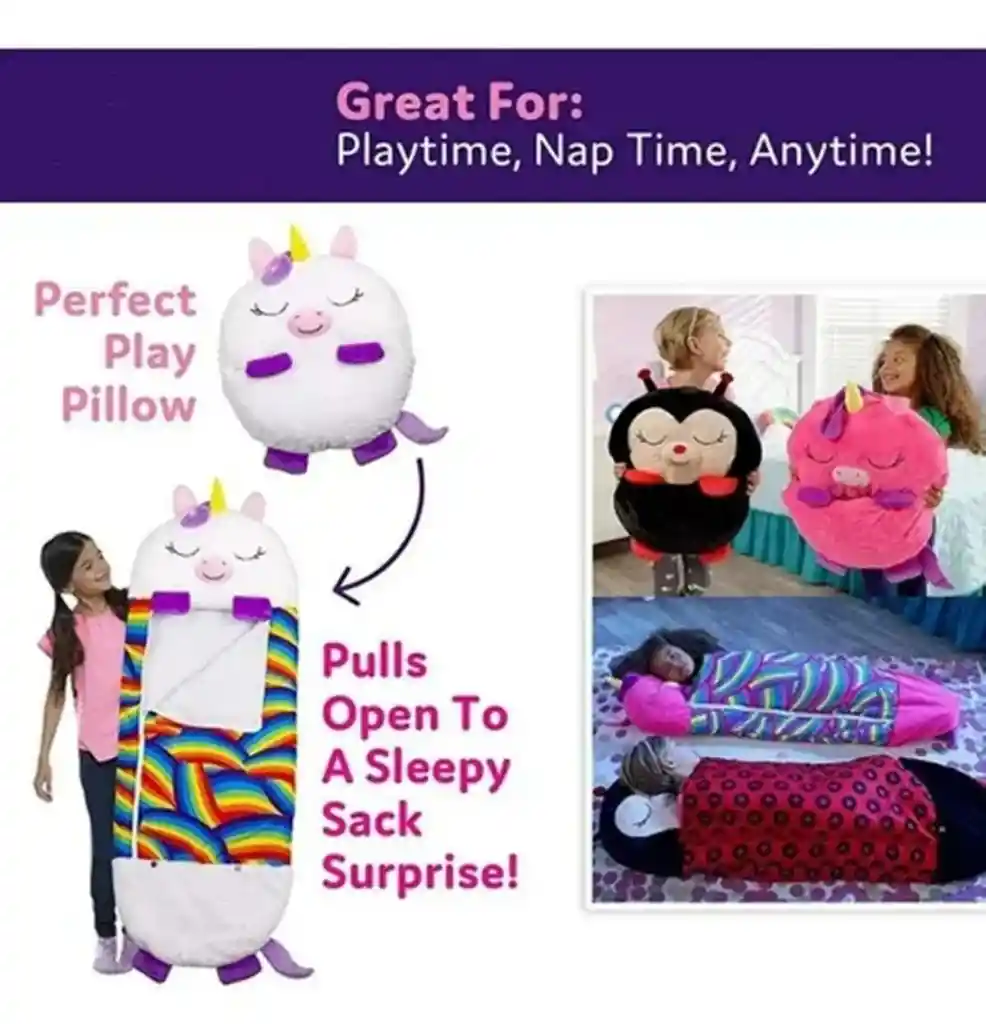 Sleeping Niños Bolsa Para Dormir Pijama Happy Naper
