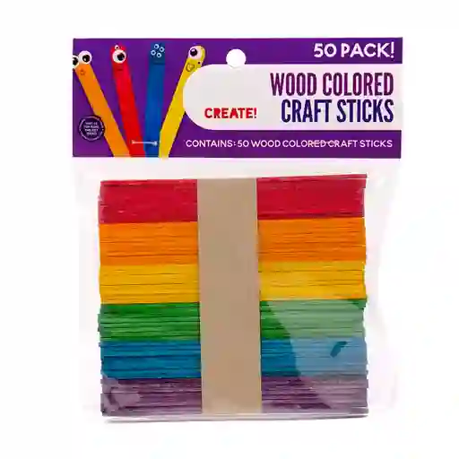 Palos De Paletas Madera Palitos De Helados Color Palo Bricolage
