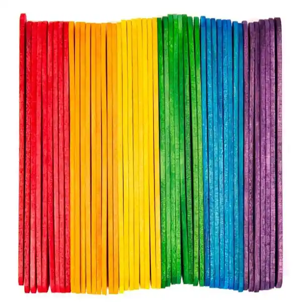 Palos De Paletas Madera Palitos De Helados Color Palo Bricolage