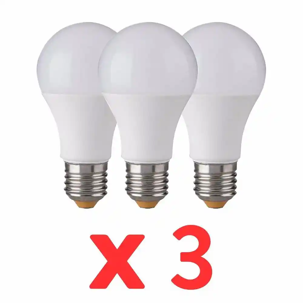 PACKX3 VERBATIM BOMBILLO LED LUZ BLANCA 6500K E27