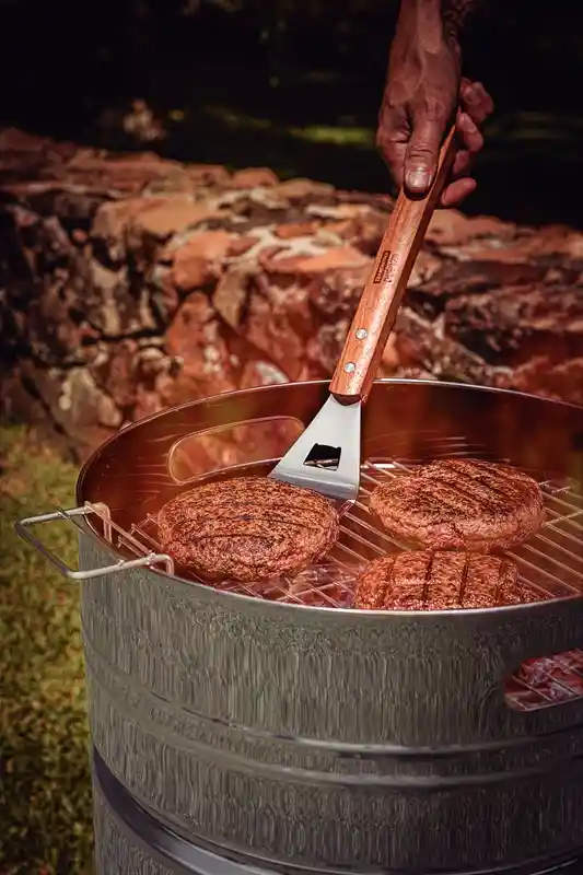 "Grill a Carbón Acero Inoxidable 40,8*74,9 Cm  Churrasco"