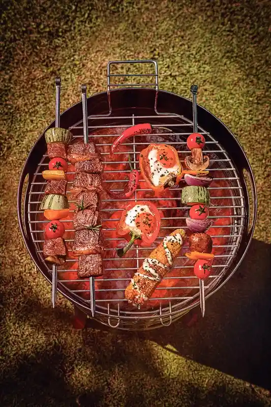 "Grill a Carbón Acero Inoxidable 40,8*74,9 Cm  Churrasco"