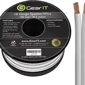 GearIT - Cable para altavoz (calibre 16, 100.0 pies)