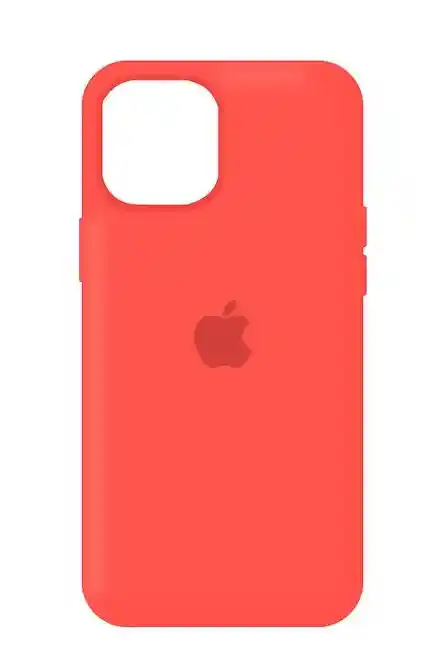 iPhone12 Silicone Case - Naranja Neon