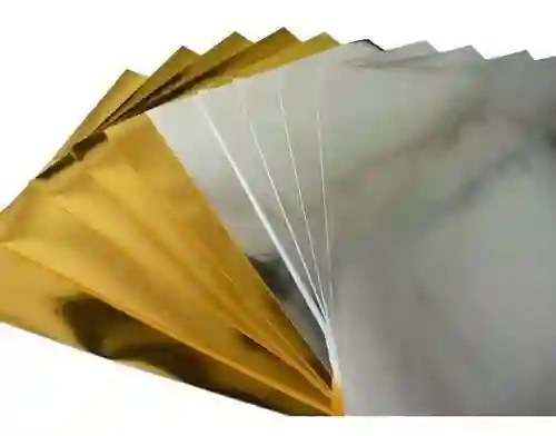 Papel Plateado O Dorado Pliego