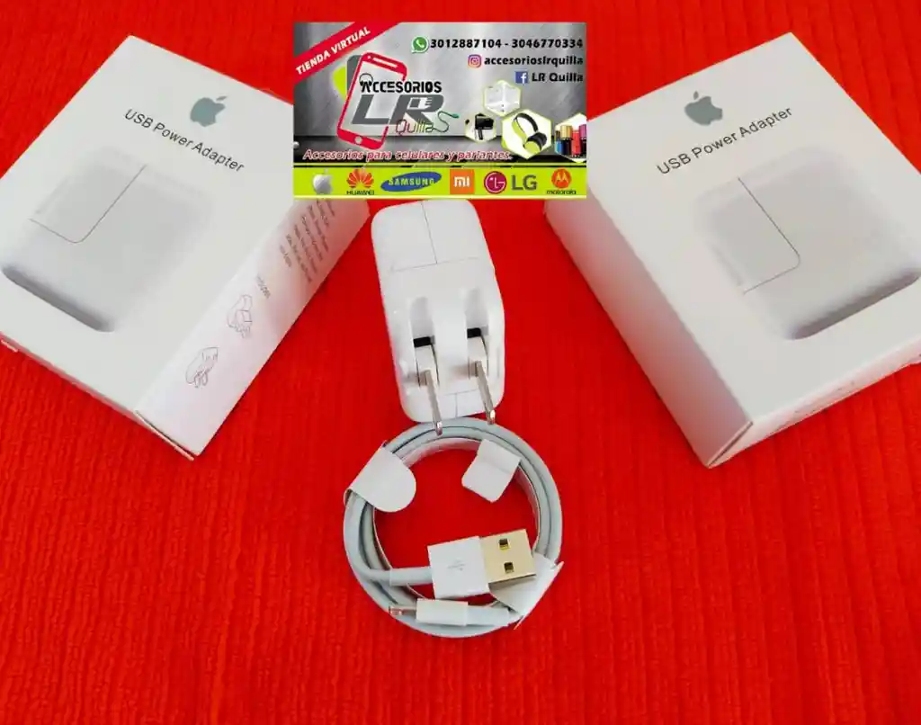 Cargador Para Iphone, Ipad O Ipod /10w/ Conector Lightning