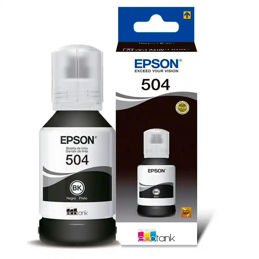 Epson Tinta 504 Negro Para Impresora L4150 L4160 L6161 L6171