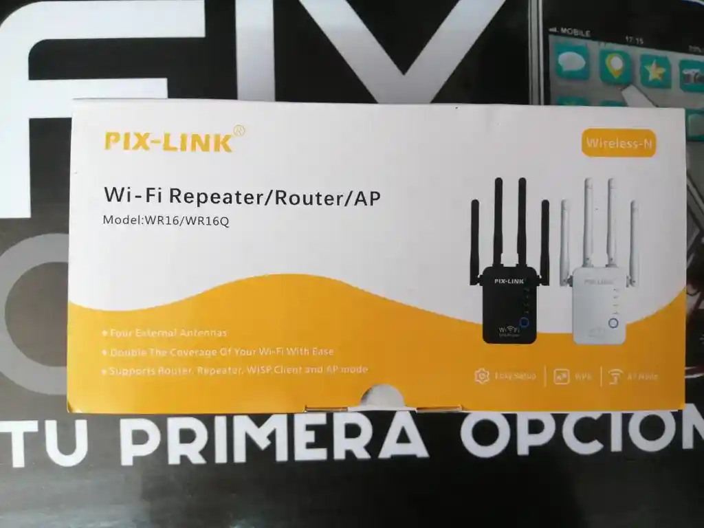 REPETIDOR AMPLIFICIADOR WIFI 4 ANTENAS 