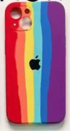 iPhoneEstuche 12S/13 Silicone Rainbow