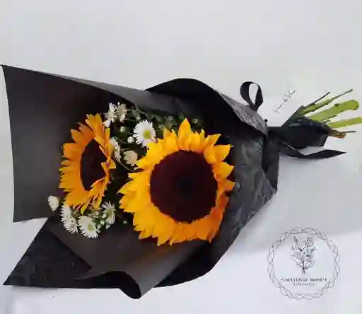 girasoles en  Bouquets x2