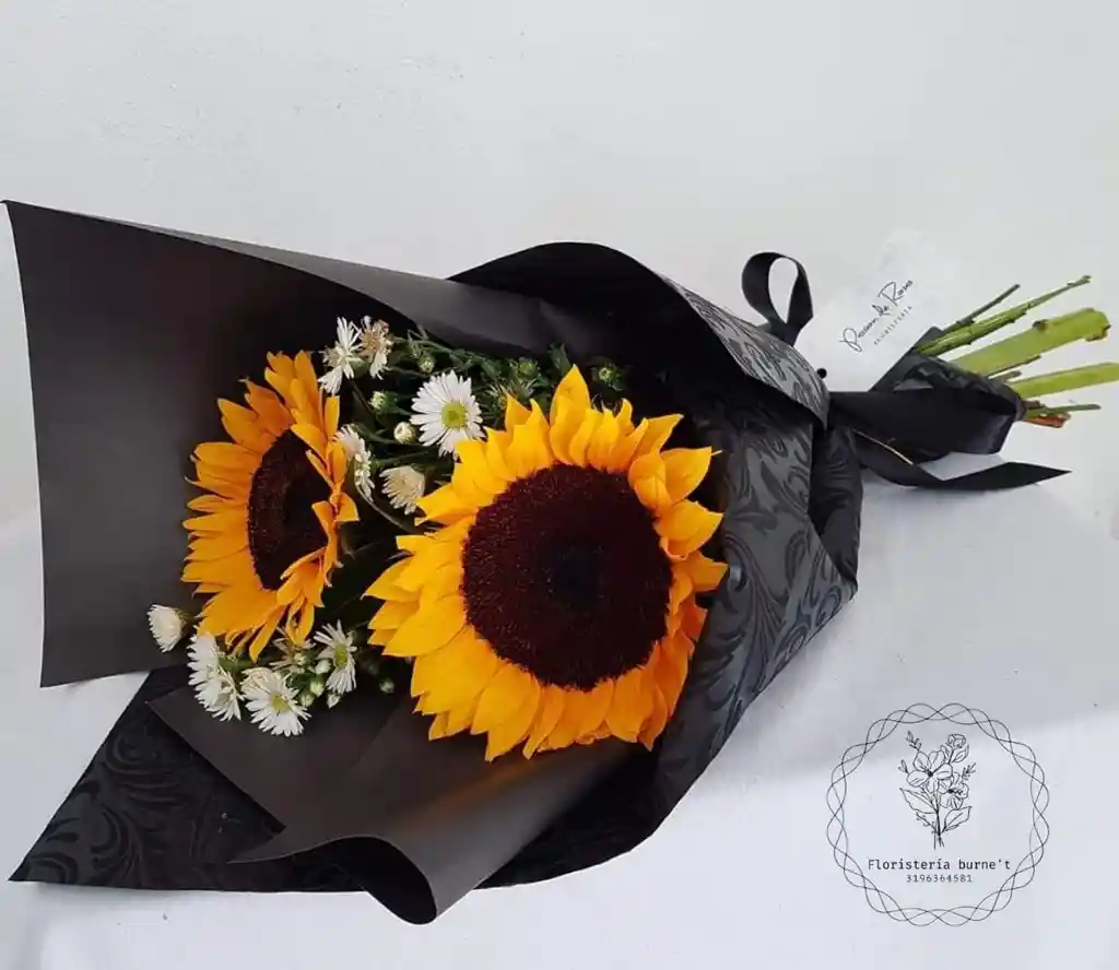 girasoles en  Bouquets x2