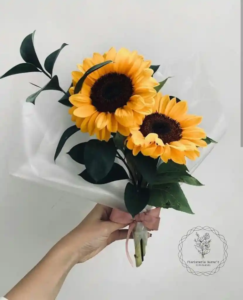 girasol en  Bouquets x2