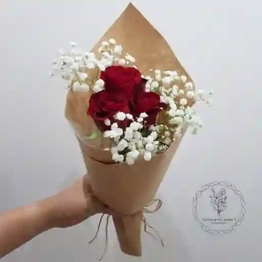rosas en  Bouquets  x3