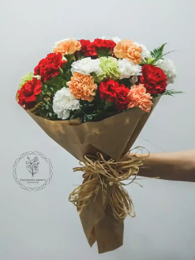 claveles en  Bouquets 