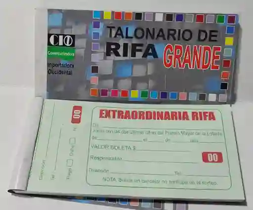 Talonario De Rifas X 100 Boletas