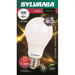Sylvania Bombillo Led Premium Toledo E27 9W Luz Cálida