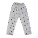 Pijama Niña Alicia Estampada Gris Oscuro Talla 02