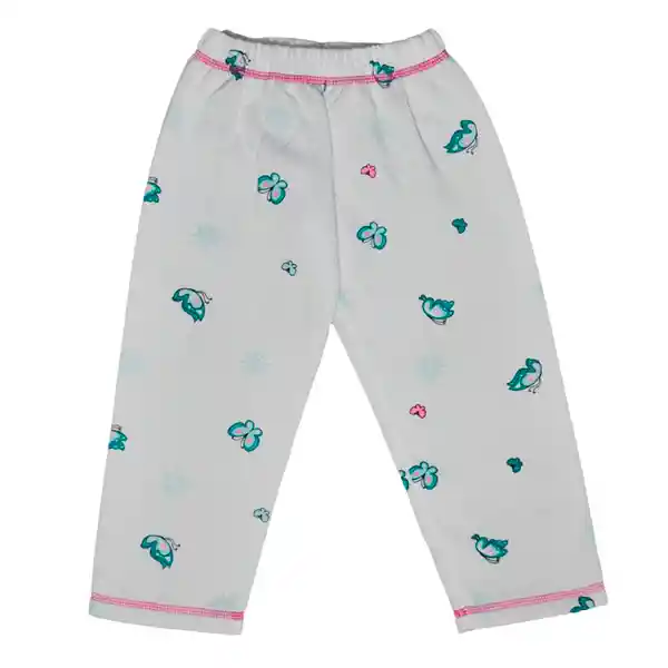 Pijama Niña Alicia Estampada Turquesa Talla 04