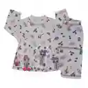 Pijama Niña Alicia Estampada Blanco Talla 06 