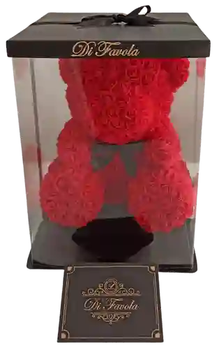 Oso de rosas rojo grande . 40 cm 