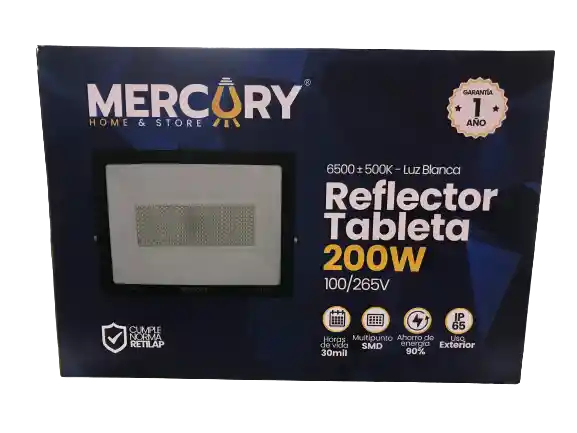 Reflector Led 200w 6500k Mercury