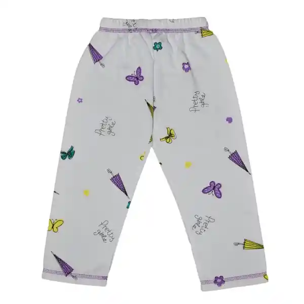 Pijama Niña Alicia Estampada Morado Oscuro Talla 06