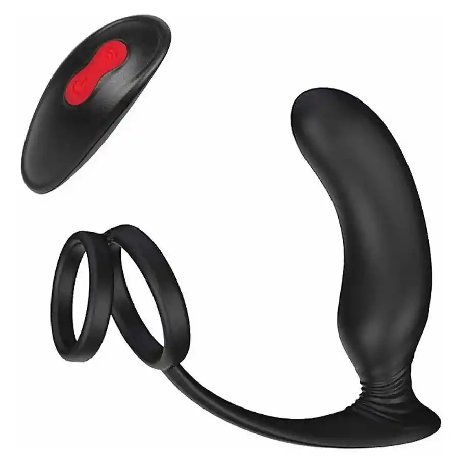 Plug Anal Vibrador con Anillo Lanco Control Remoto