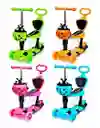  Patineta Scooter Aluminio Silla Ajustable Canasta Mariquita