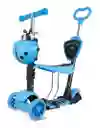  Patineta Scooter Aluminio Silla Ajustable Canasta Mariquita