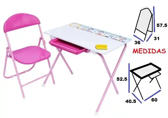 Mesa Escritorio Tablero Comedor Niños Multifuncional Estudio