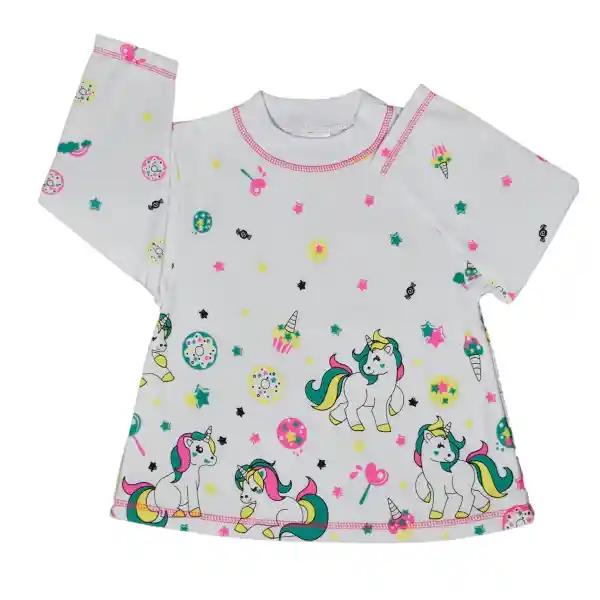 Pijama Niña Alicia Estampada Verde Benetton Talla 10