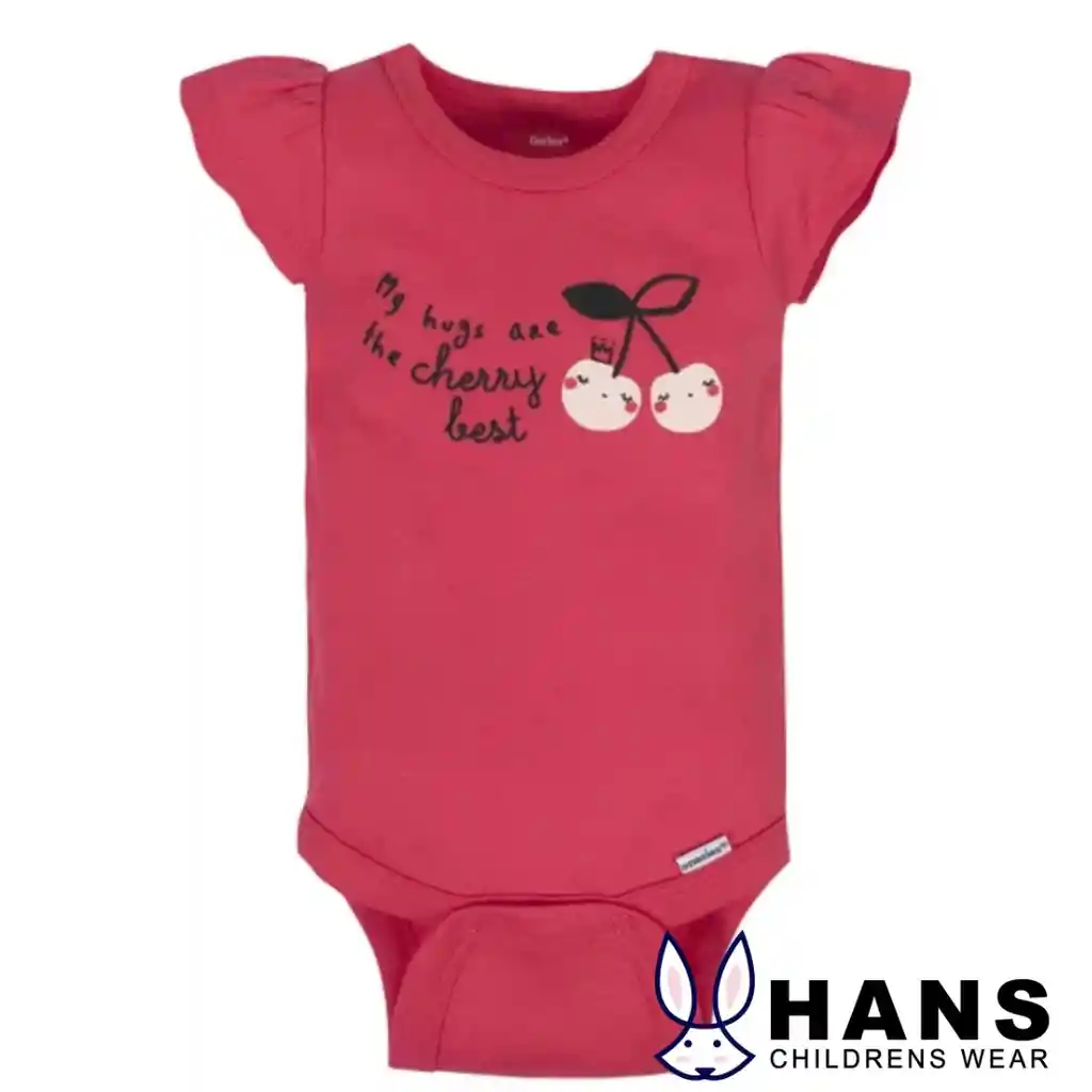 Bodies pack 2 Cherry niña - (Talla 6-9)