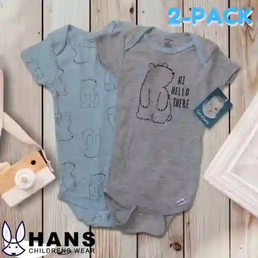 Bodies pack 2 oso niño - (Talla 6-9)