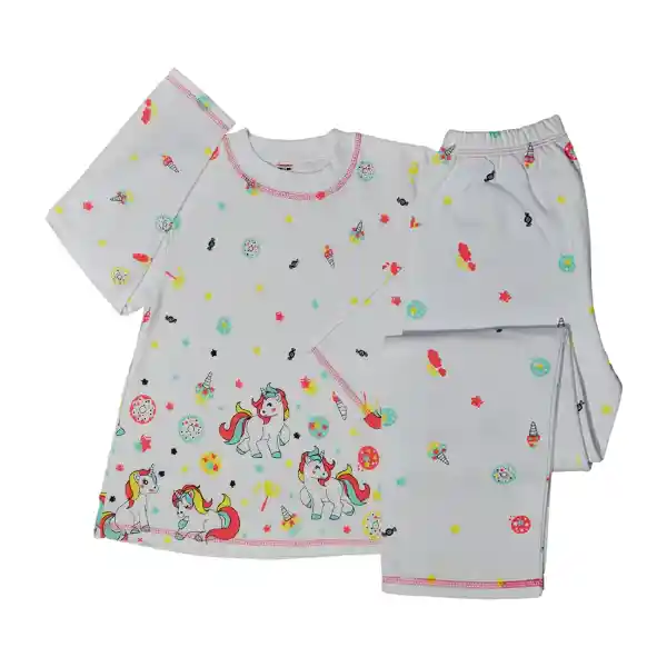 Pijama Niña Alicia Estampada Curuba Talla 12