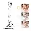 Aro De Luz Led Flash 26 Cm Fotografía Selfie + Trípode
