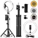 Aro De Luz Led Flash 26 Cm Fotografía Selfie + Trípode